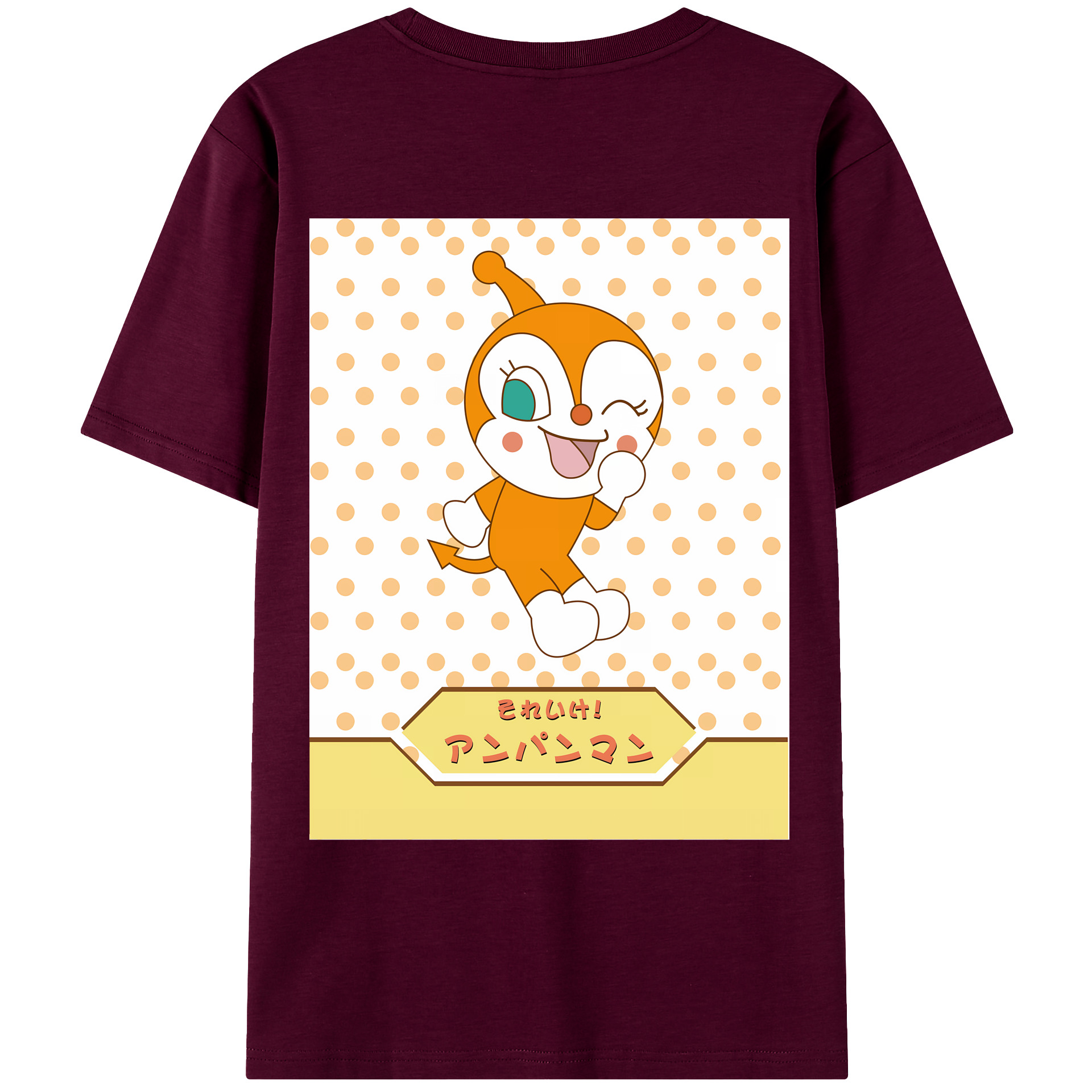 （画像用） アンパンマン Anpanman レディース半袖Tシャツ(バックプリント)